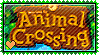 animal crossing title screen logo stamp